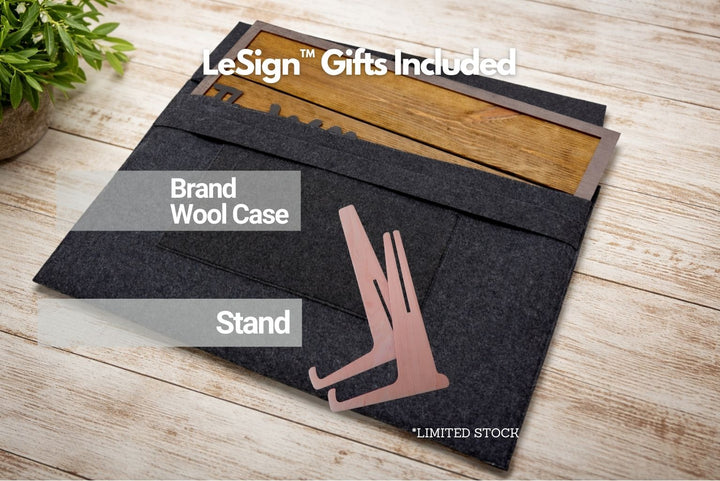 Personalized Family Last Name Wood Sign – Custom Farmhouse Home Decor, Established Date (Natural)