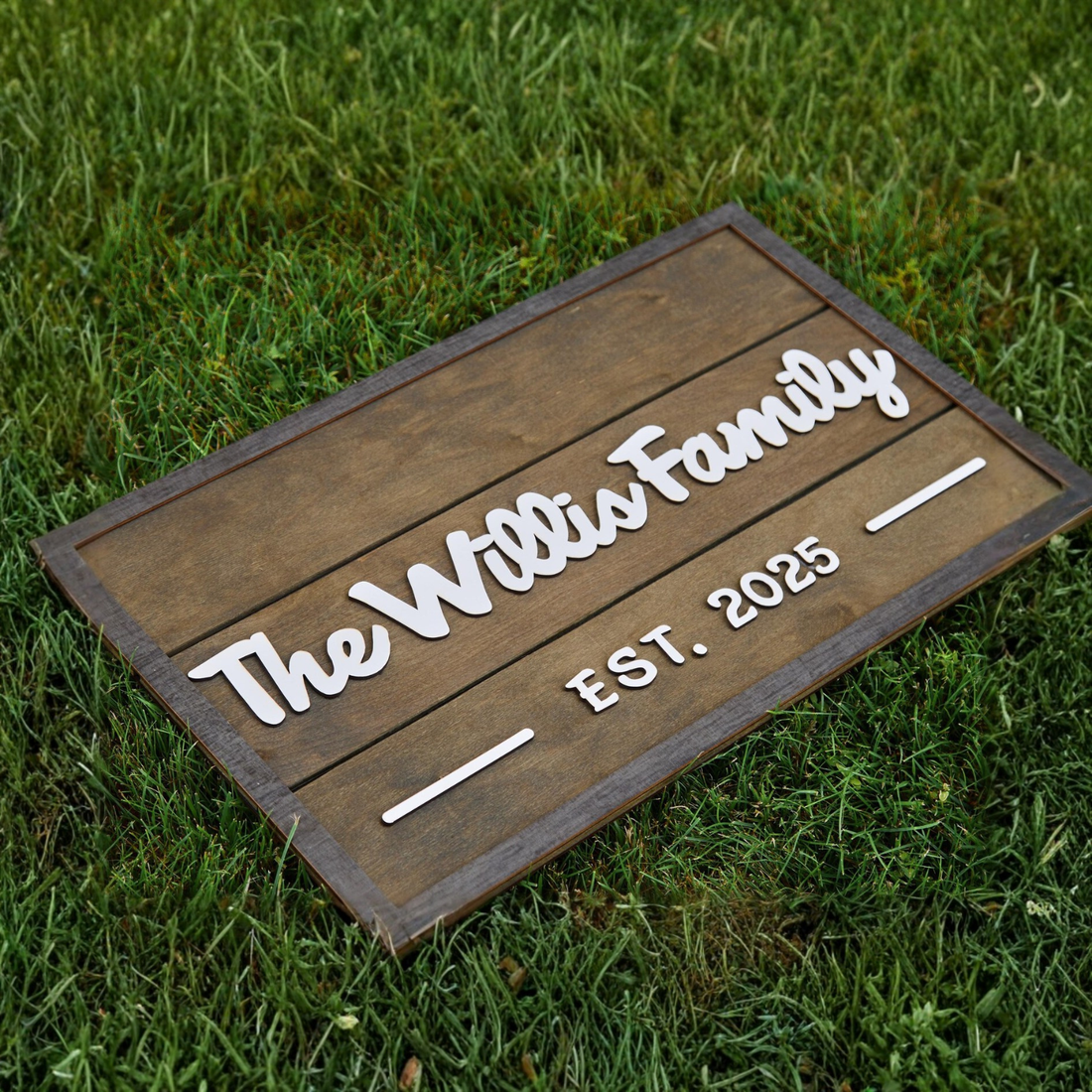 3D Family Last Name Sign, Anniversary Gift, Farmhouse Family, Housewarming Gift, Custom Family Sign, Wooden Name Sign, Christmas Gift [DarGre]