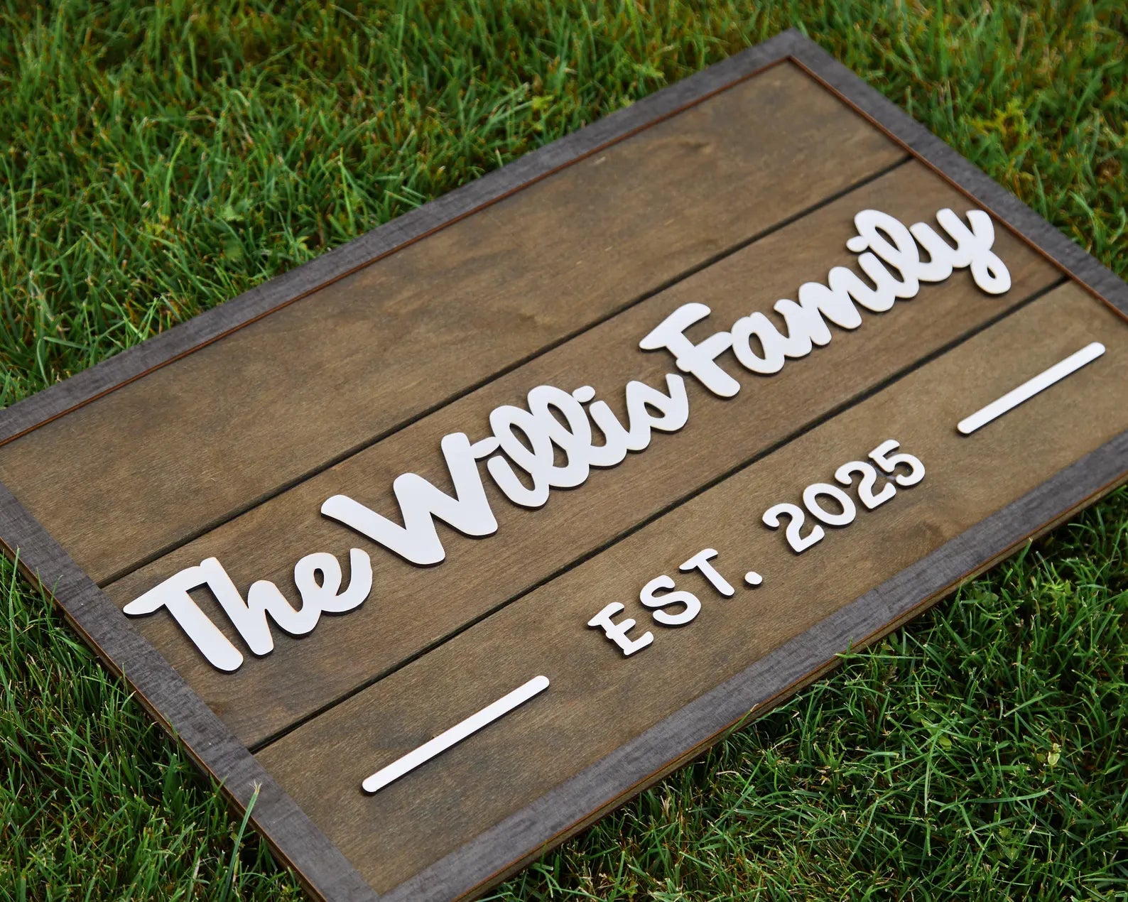 3D Family Last Name Sign, Anniversary Gift, Farmhouse Family, Housewarming Gift, Custom Family Sign, Wooden Name Sign, Christmas Gift [DarGre]
