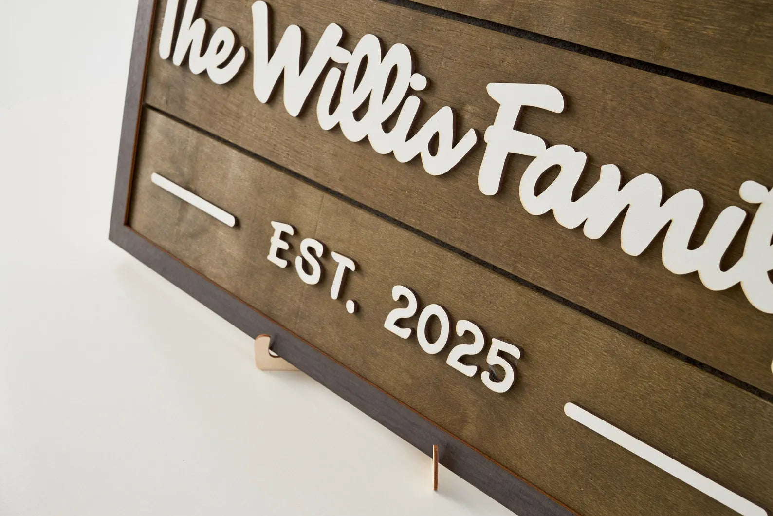 3D Family Last Name Sign, Anniversary Gift, Farmhouse Family, Housewarming Gift, Custom Family Sign, Wooden Name Sign, Christmas Gift [DarGre]