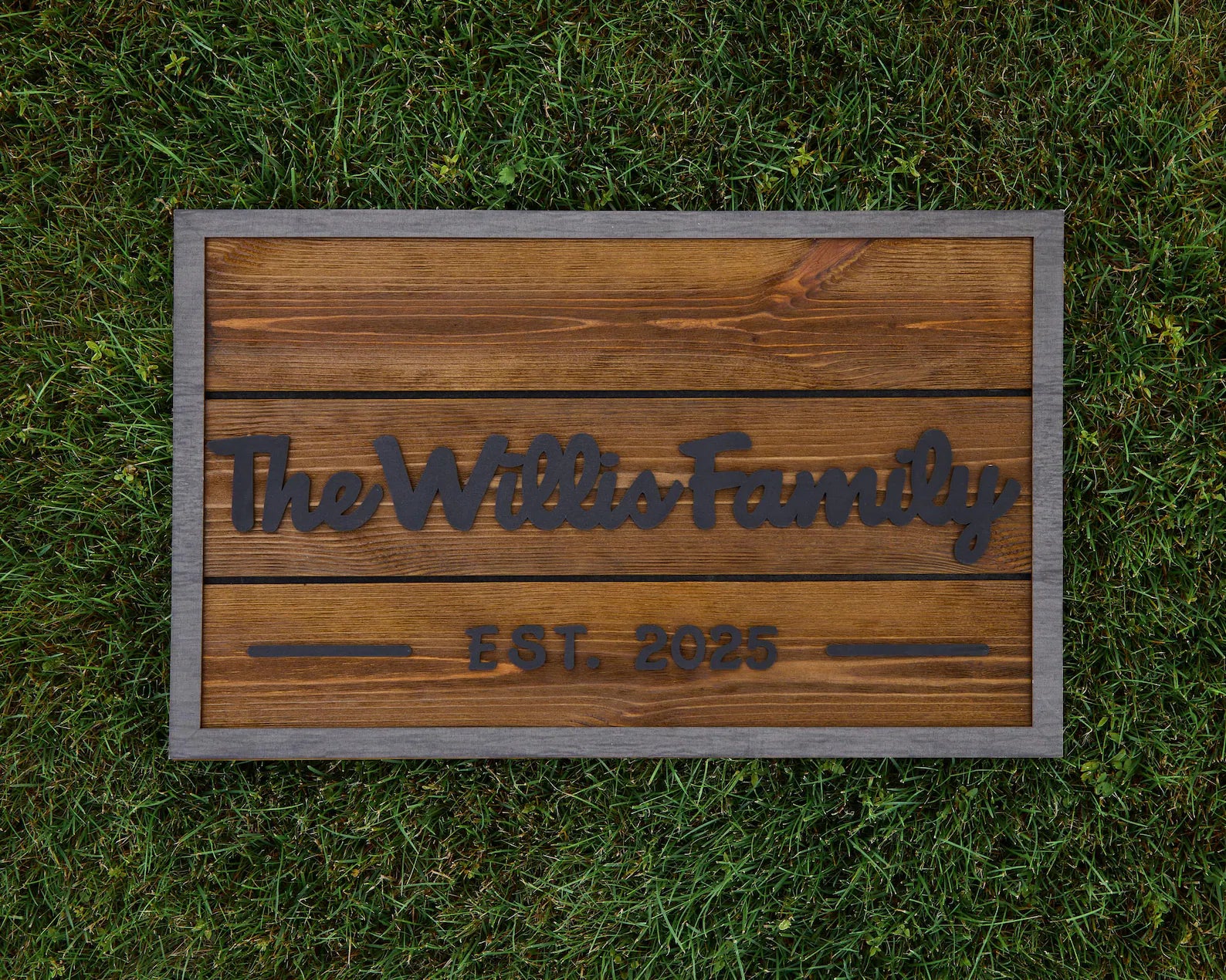 3D Family Last Name Sign, Anniversary Gift, Farmhouse Family, Housewarming Gift, Custom Family Sign, Wooden Name Sign, Christmas Gift [Natura]