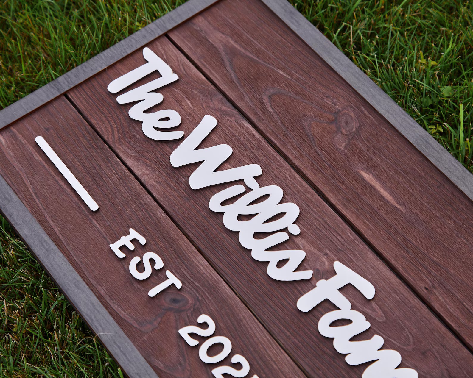 3D Family Last Name Sign, Anniversary Gift, Farmhouse Family, Housewarming Gift, Custom Family Sign, Wooden Name Sign, Christmas Gift [choco]