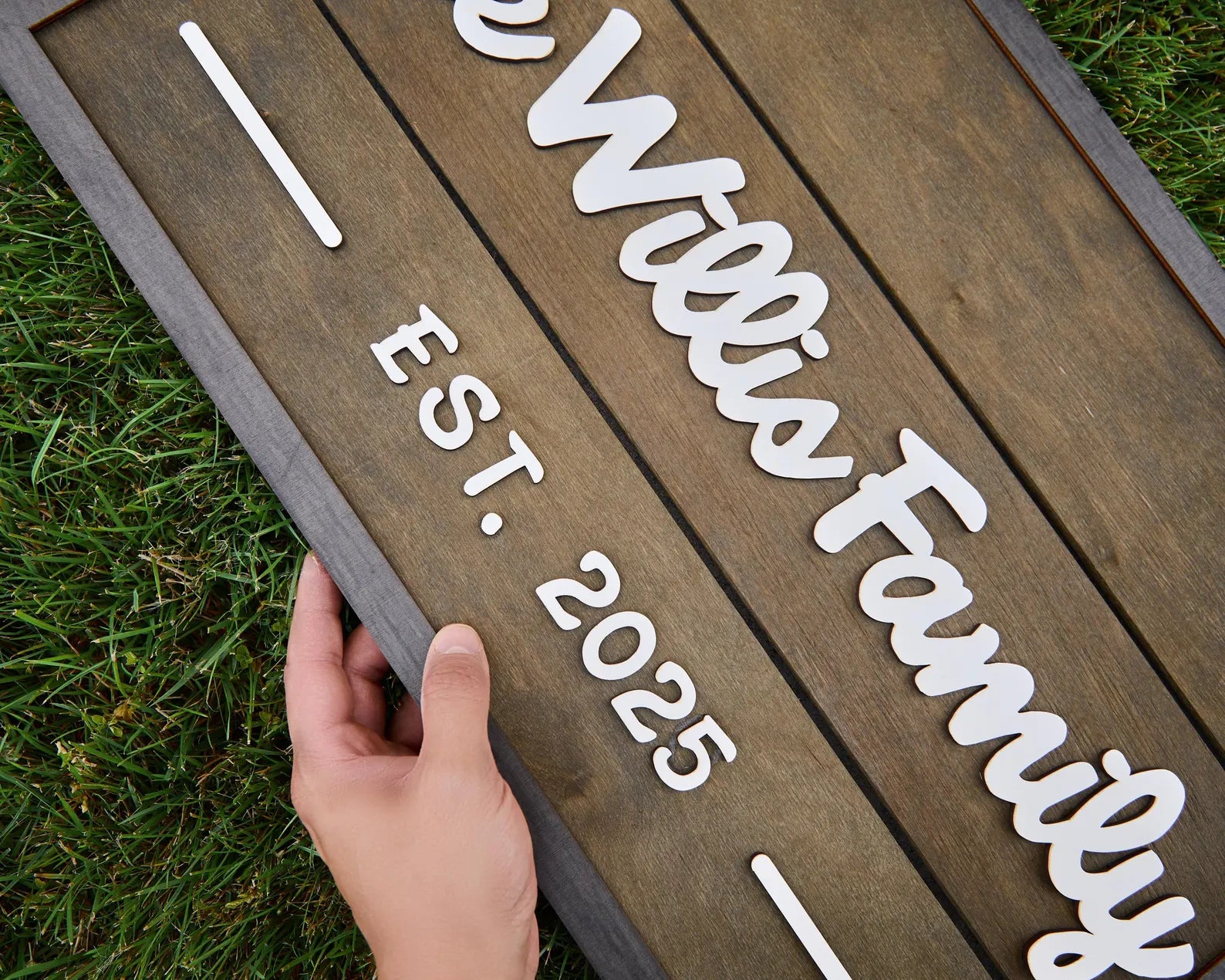 3D Family Last Name Sign, Anniversary Gift, Farmhouse Family, Housewarming Gift, Custom Family Sign, Wooden Name Sign, Christmas Gift [DarGre]